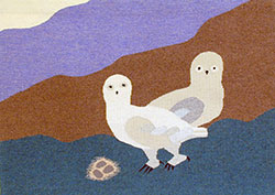 Malaya Akulukjuk, Nesting Owls. 1984, textile.