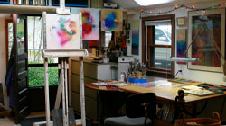 Ron Gianola's studio.