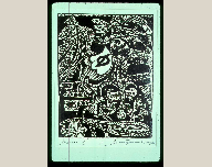 Dance II, 1975, Black and white woodcut