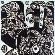 Liberty Eagle, 1975, Black and white woodcut