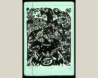 Liberty Eagle, 1975, Black and white woodcut