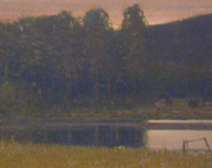 Fall Evening on a Side Channel of the Yellowstone River, Russell Chatham, 1996, Oil on Canvas