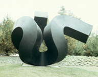 Clement Meadmore, However, 1998, Painted aluminum