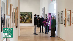 Craig Hadley giving a tour in the permanent collection galleries.