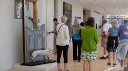 Craig giving a behind the scenes tour of the museum.