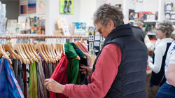 Women shopping in the Museum Store.