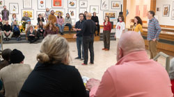 Full Tilt performing in the Sculpture Court