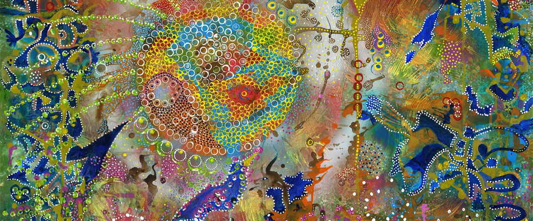 Darryl Brown, Mawandajai. Arylic on canvas. Detail.