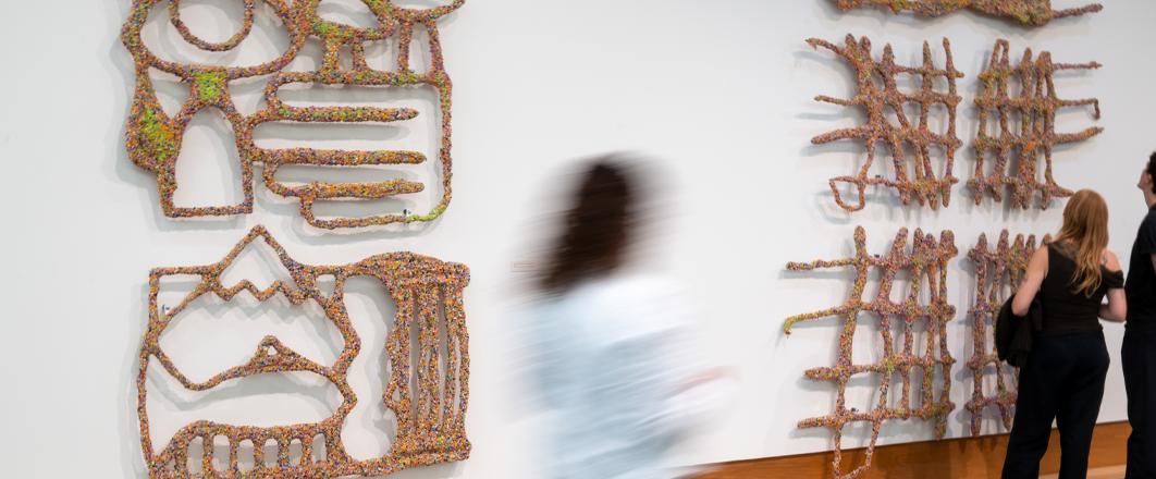 Installation view of "Full Circle: Waste Plastic Transformations" by Simon Anton.